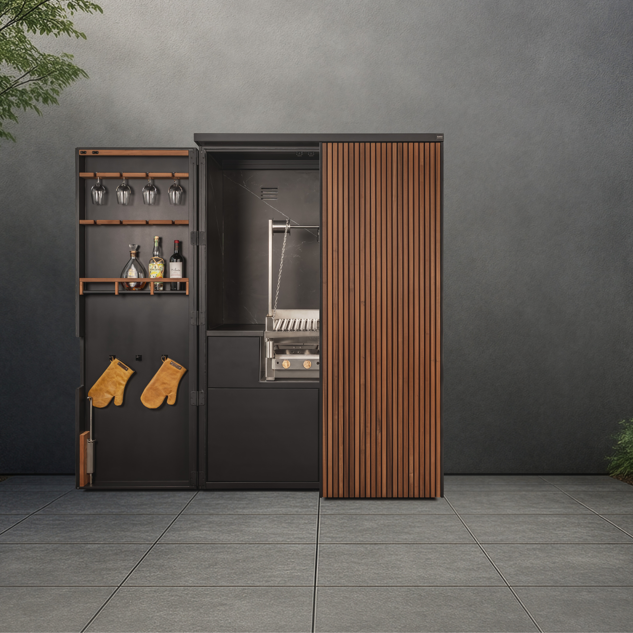 Aussenküche "la Maleta" mit el Maestro 60x40cm azado Grill