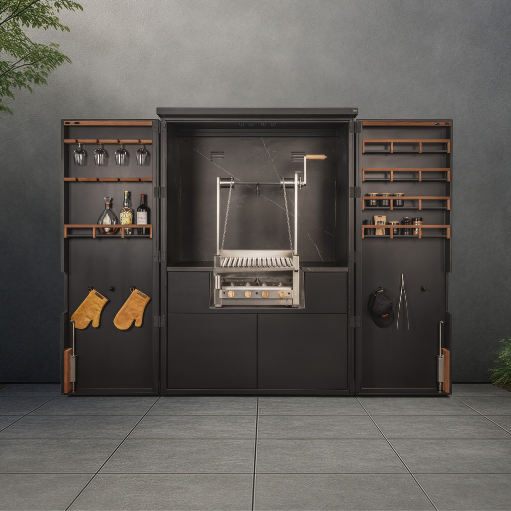 Aussenküche "la Maleta" mit el Maestro 60x40cm azado Grill