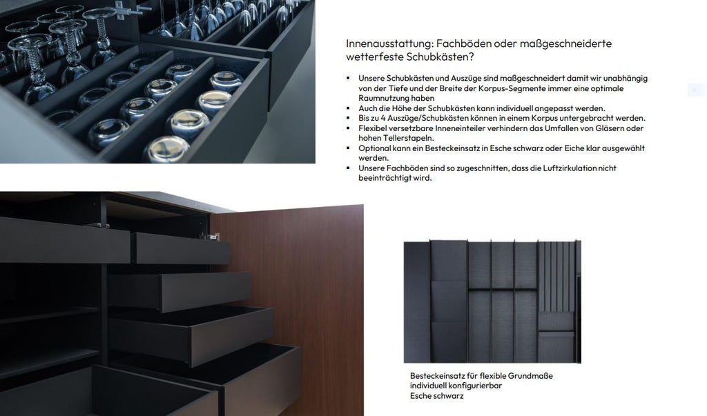 Aussenküche Sombra 3m